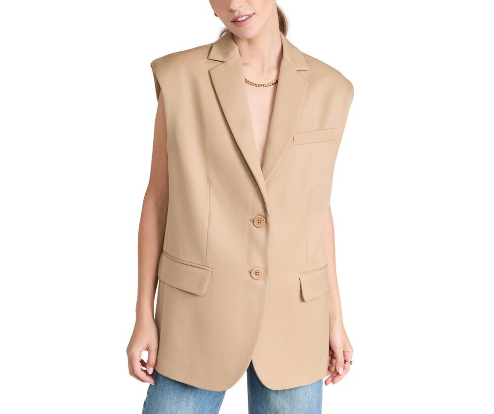 Anine Bing Tailored Tan Tay Vest Size S / P